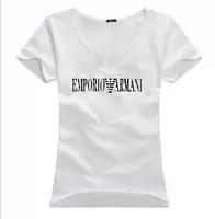 armani discount short sleeve t-shirt mujer italy ea white